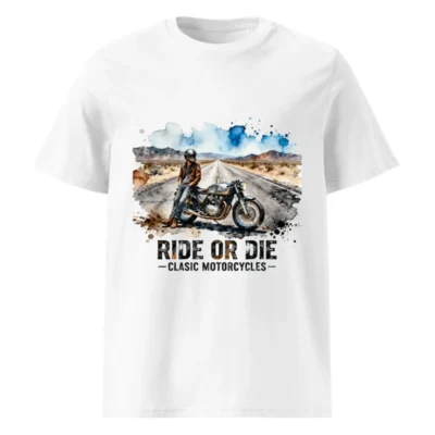 Ride or Die Classic Motorcycles T-Shirt – Unisex Organic Cotton