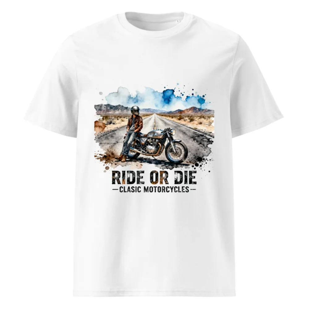 Ride or Die Classic Motorcycles T-Shirt – Unisex Organic Cotton