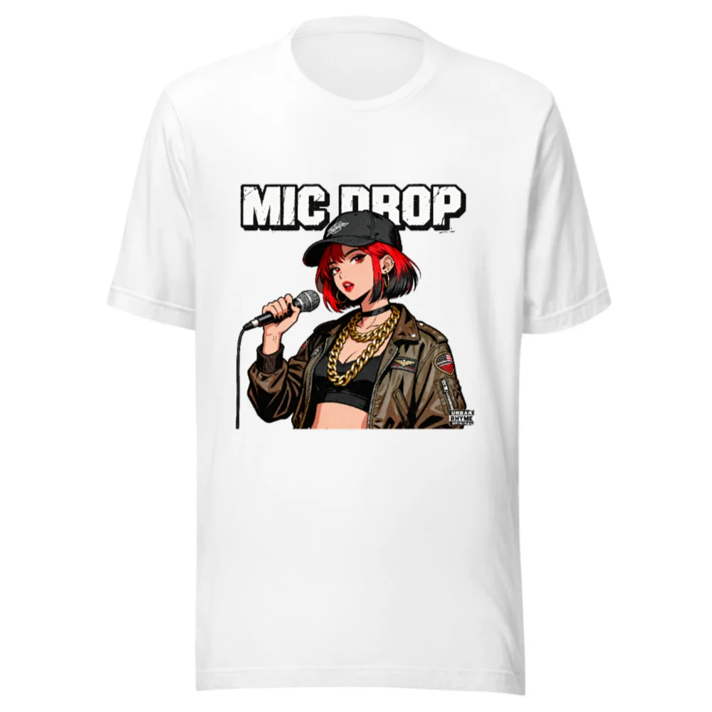 Mic Drop Unisex T-Shirt – Streetwear Graphic Tee for Hip Hop Fans