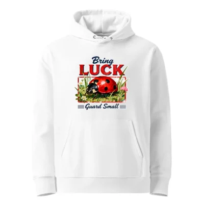 Bring Luck Ladybug Hoodie – Unisex Eco-Friendly Pullover