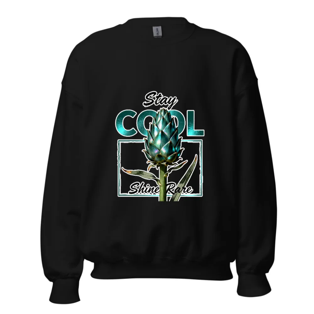 Stay Cool Shine Rare Artichoke Graphic Sweatshirt - Unisex Crewneck
