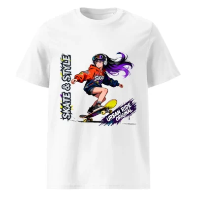 Skate & Style Unisex Organic Cotton T-Shirt – Urban Ride Original
