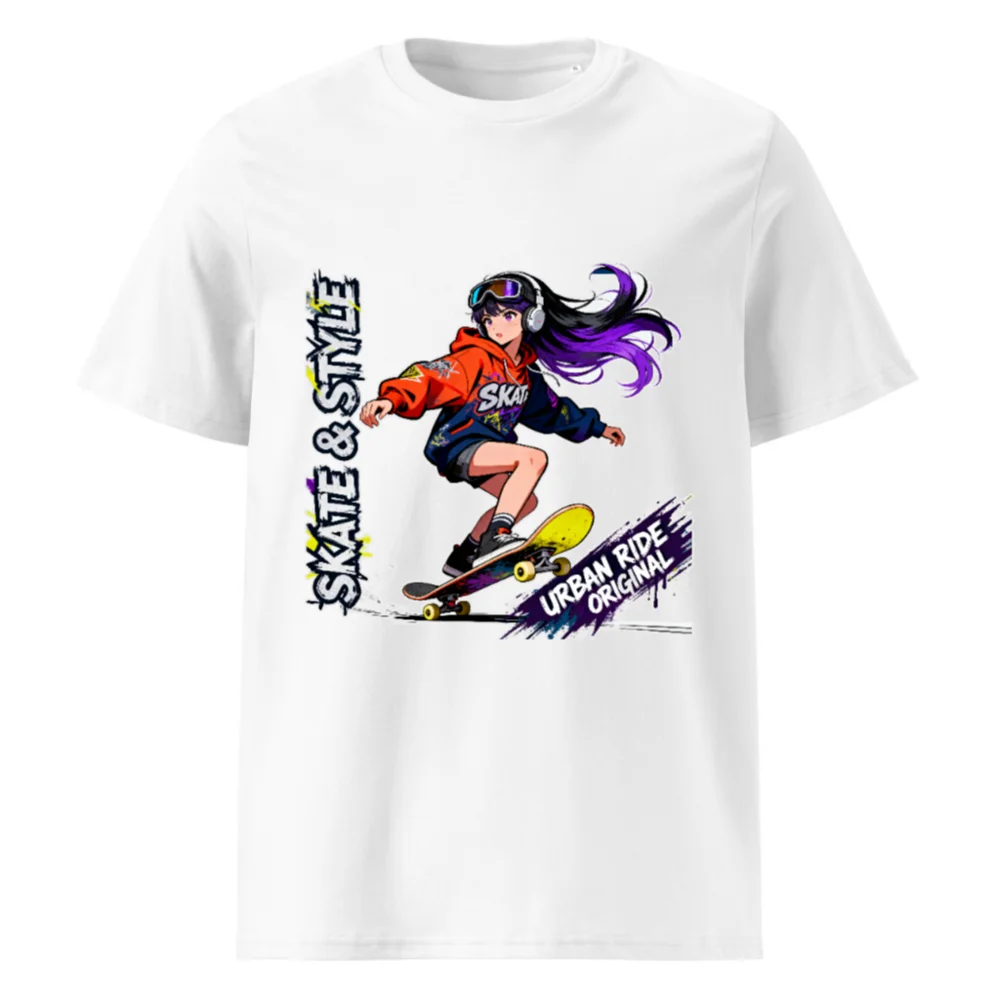 Skate & Style Unisex Organic Cotton T-Shirt – Urban Ride Original