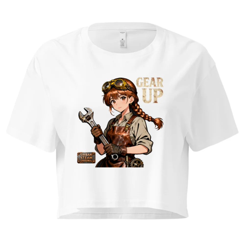 Steampunk Anime Girl Crop Top for Women – Urban Steam Original