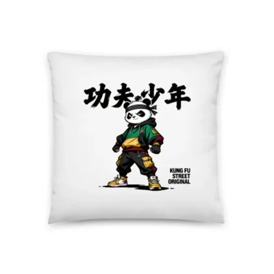 Kung Fu Panda Pillow – Street Style Decor Cushion 18x18"