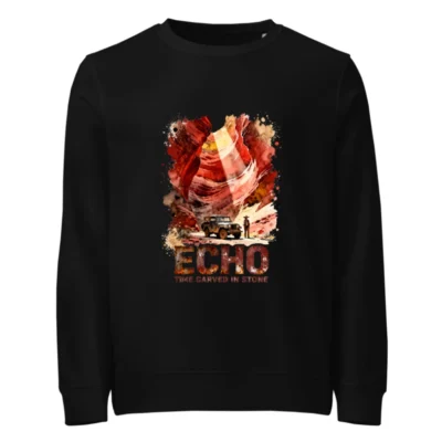 Echo Time Carved in Stone Unisex Organic Sweatshirt