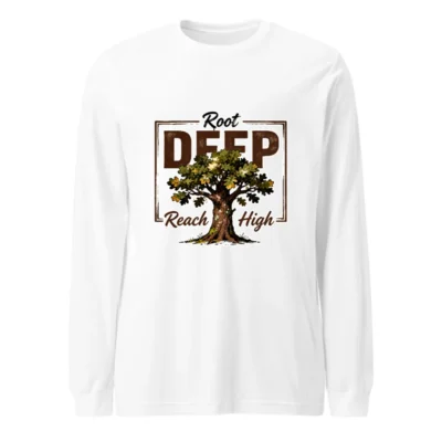 Root Deep Reach High Unisex Long Sleeve Tee
