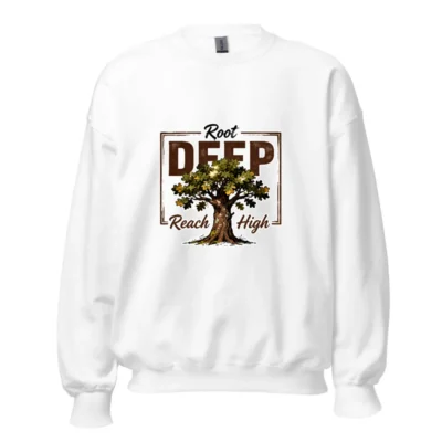 Root Deep Reach High Unisex Crewneck Sweatshirt