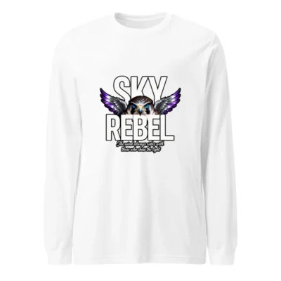 Sky Rebel Unisex Long Sleeve Tee – Eagle Graphic Shirt