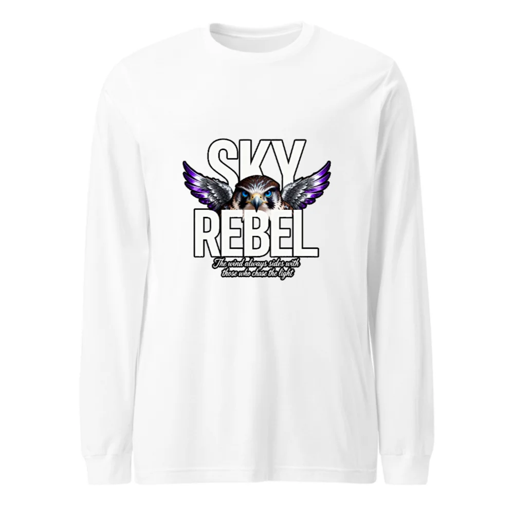 Sky Rebel Unisex Long Sleeve Tee – Eagle Graphic Shirt