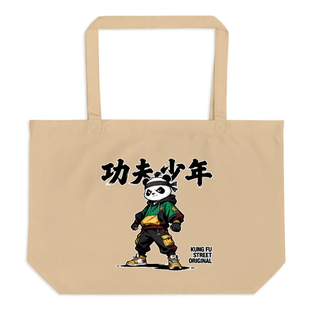 Kung Fu Panda Tote Bag – Large Organic Cotton Shopping Bag