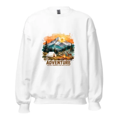 Adventure Crew Neck Sweatshirt – Unisex Outdoor Graphic Pullover