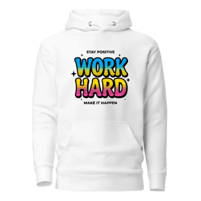 Work Hard Hoodie - Unisex Premium Pullover Sweatshirt