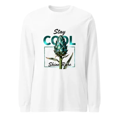 Stay Cool Shine Rare Unisex Long Sleeve Tee - Artichoke Graphic