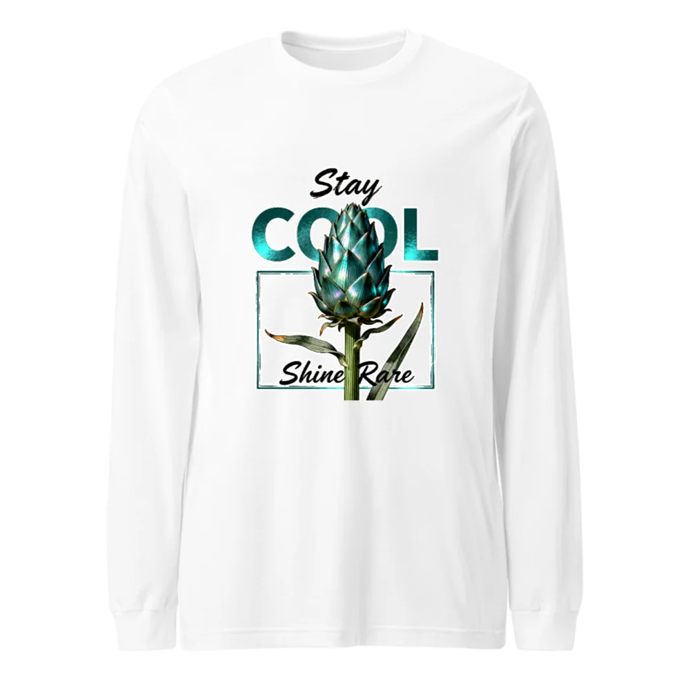 Stay Cool Shine Rare Unisex Long Sleeve Tee - Artichoke Graphic