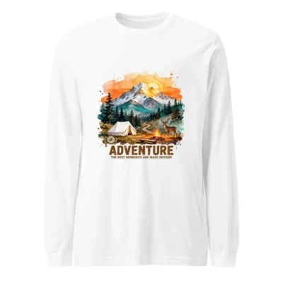 Adventure Long Sleeve Tee for Men and Women – Outdoor Camping Graphic Shirt