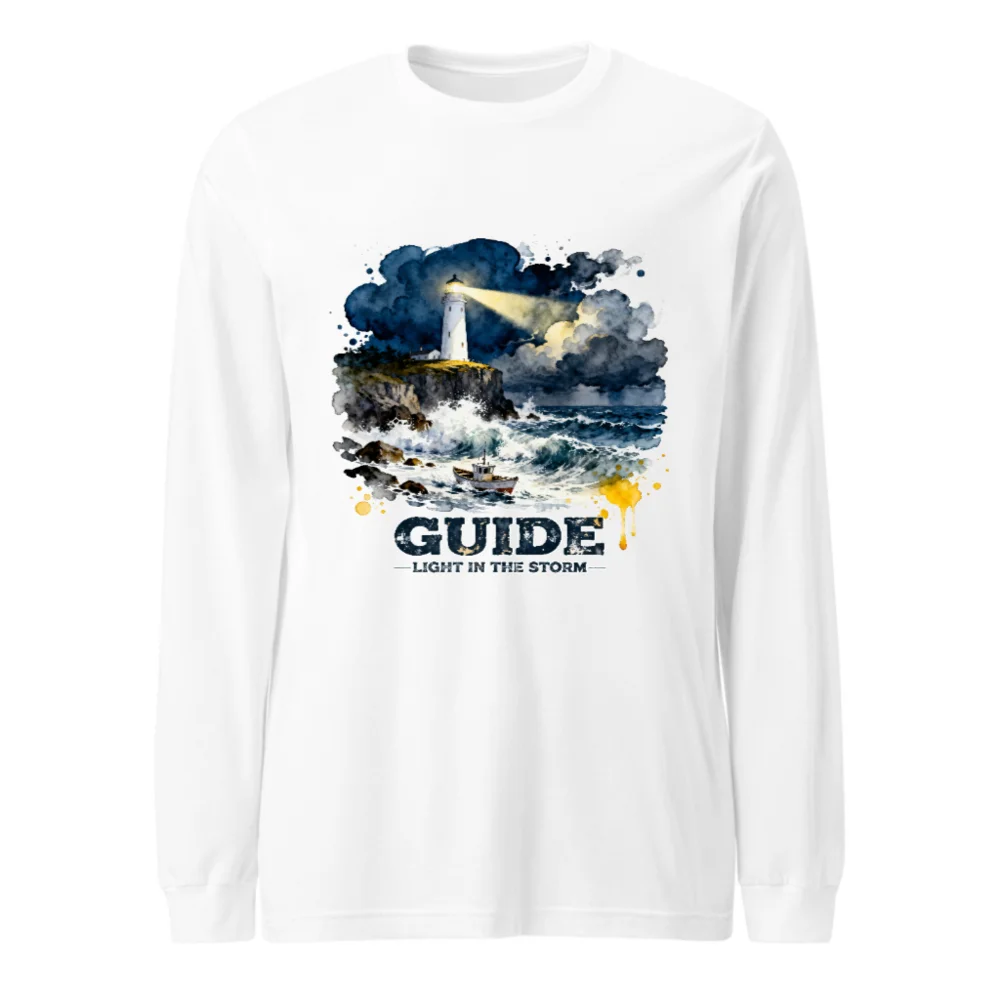 Guide Light in the Storm Unisex Long Sleeve Tee
