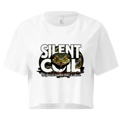 Silent Coil Women's Crop Top – Snake Graphic Tee