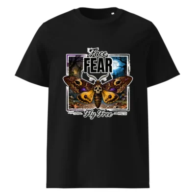 Face Fear Fly Free Unisex Organic Cotton T-Shirt