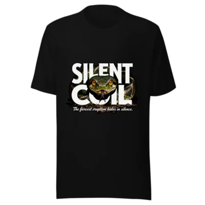 Silent Coil Unisex T-Shirt – Bold Snake Graphic Tee