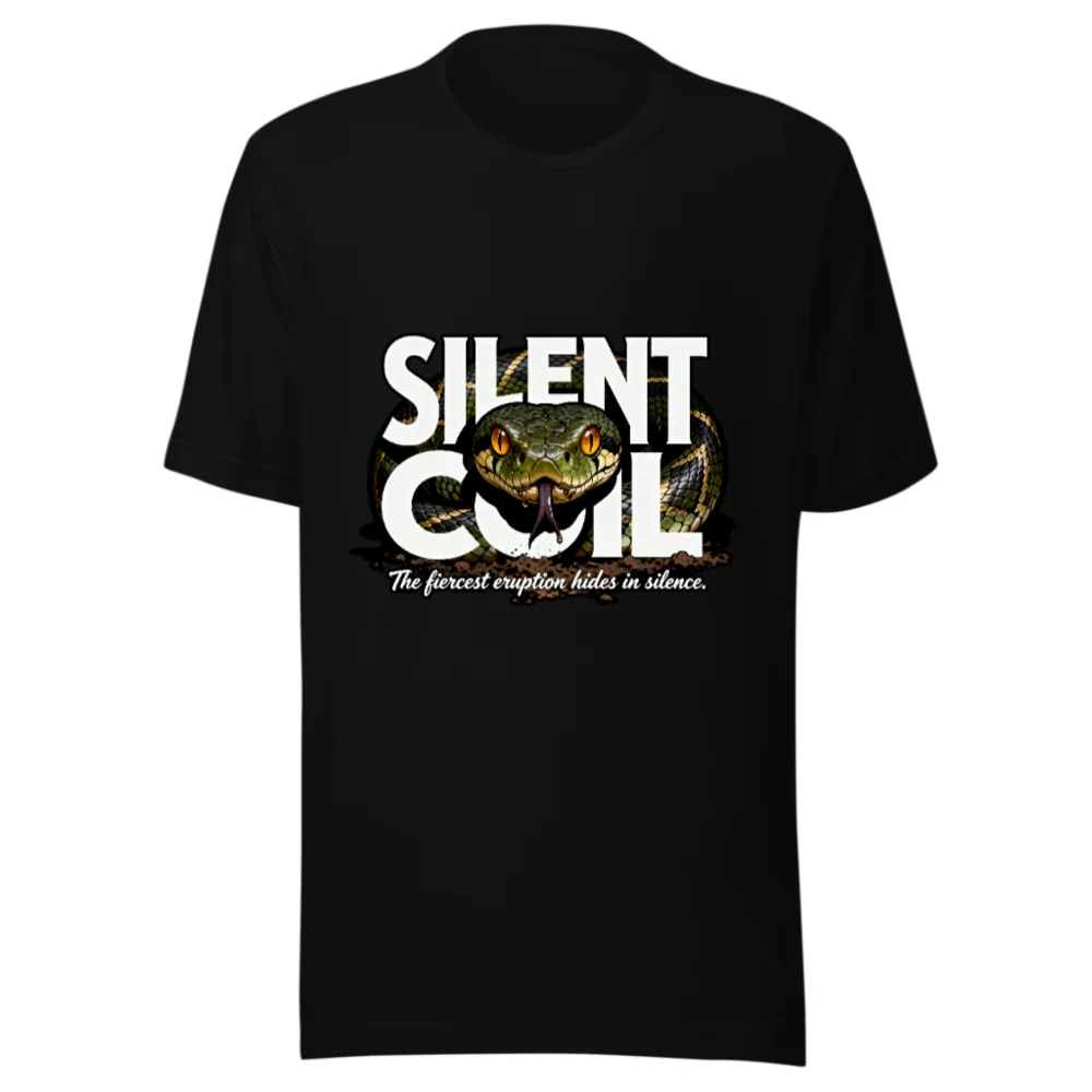 Silent Coil Unisex T-Shirt – Bold Snake Graphic Tee