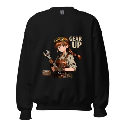 Steampunk Gear Up Unisex Crew Neck Sweatshirt