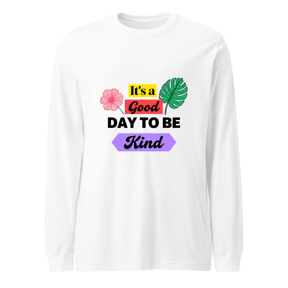 Kindness Long Sleeve Tee – Unisex Comfort Fit T-Shirt with Positive Message