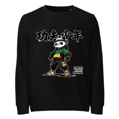 Kung Fu Panda Streetwear Sweatshirt – Unisex Organic Cotton Hoodie