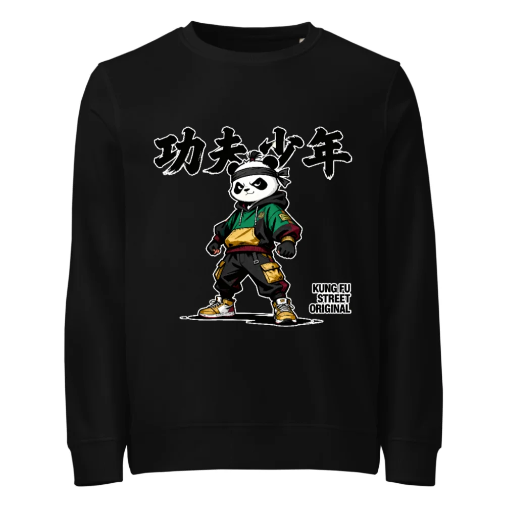 Kung Fu Panda Streetwear Sweatshirt – Unisex Organic Cotton Hoodie