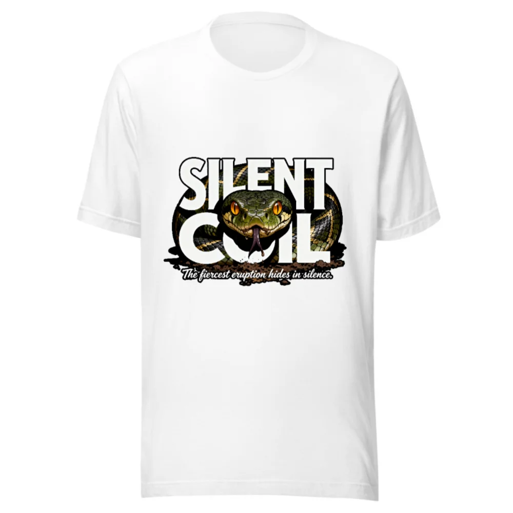 Silent Coil Unisex T-Shirt – Graphic Snake Design Tee