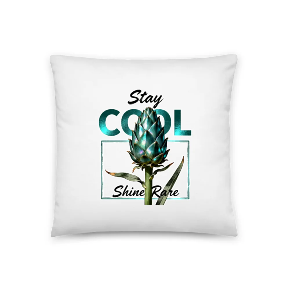 Stay Cool Artichoke Pillow 18x18 - Modern Decor Cushion