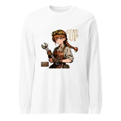 Steampunk Gear Up Unisex Long Sleeve Tee - Urban Steam Original