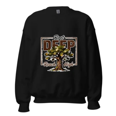 Root Deep Reach High Unisex Crewneck Sweatshirt