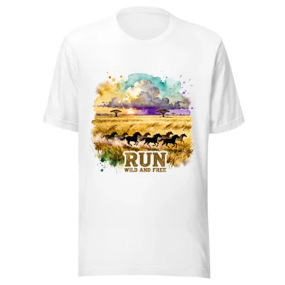 Run Wild and Free T-Shirt – Unisex Graphic Tee for Nature Lovers