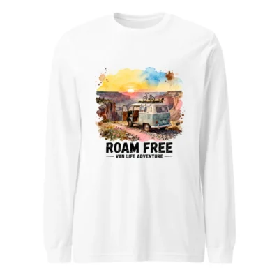 Roam Free Van Life Adventure Long Sleeve Tee - Unisex