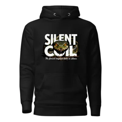 Silent Coil Unisex Premium Hoodie – Snake Graphic Pullover