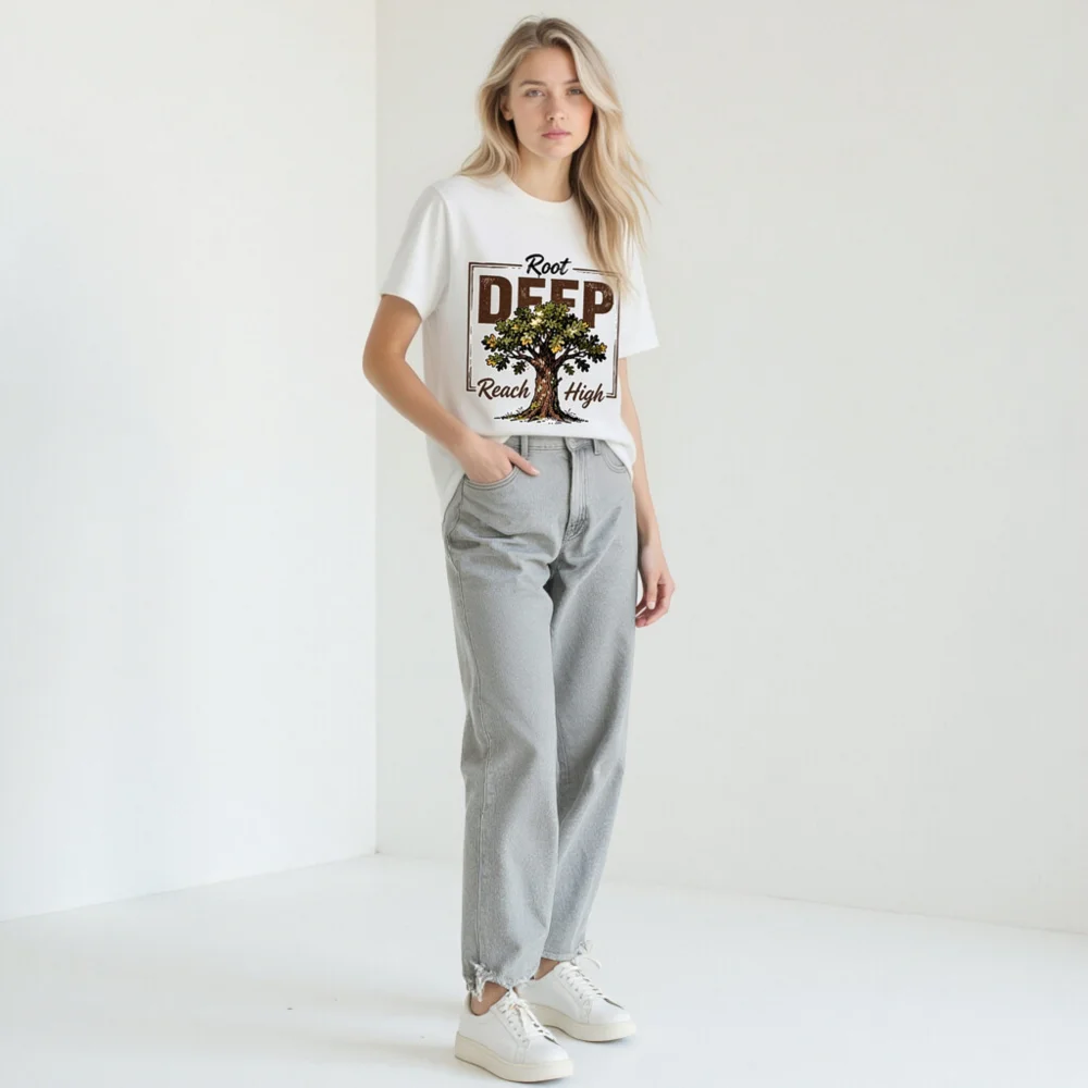 Root Deep Reach High Unisex T-Shirt – Classic Fit Graphic Tee - Image 11