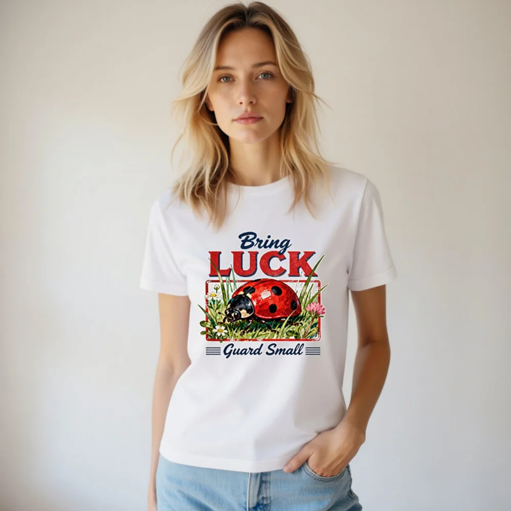 Bring Luck Ladybug T-Shirt – Unisex Graphic Tee for Good Fortune - Image 7