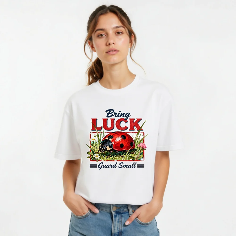 Bring Luck Ladybug T-Shirt – Unisex Graphic Tee for Good Fortune - Image 10