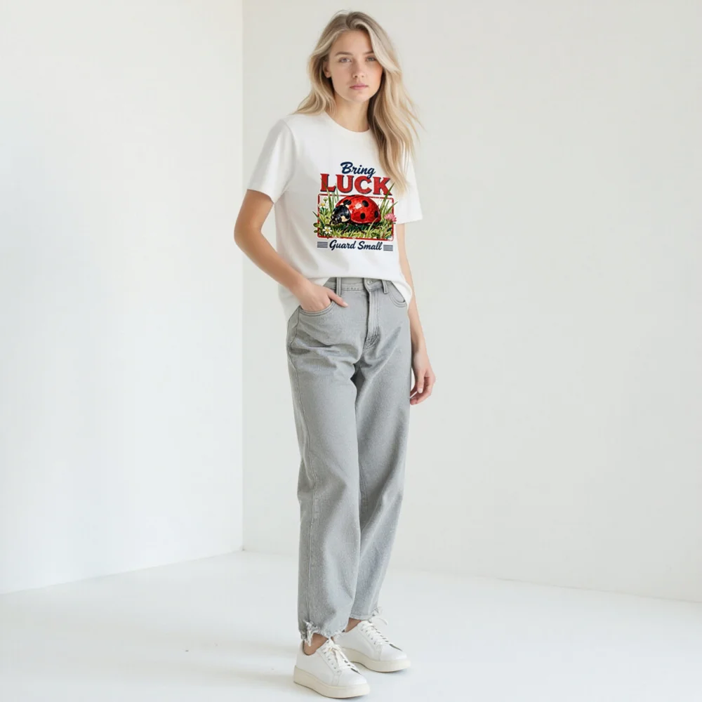 Bring Luck Ladybug T-Shirt – Unisex Graphic Tee for Good Fortune - Image 11