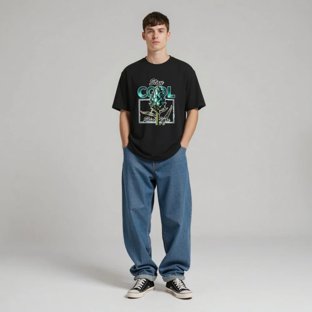Stay Cool Shine Rare Artichoke Graphic T-Shirt - Unisex - Image 4