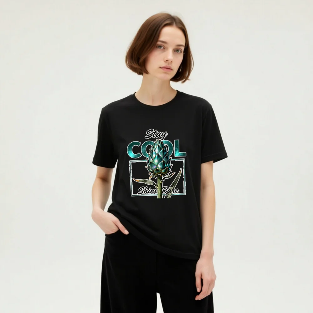 Stay Cool Shine Rare Artichoke Graphic T-Shirt - Unisex - Image 7