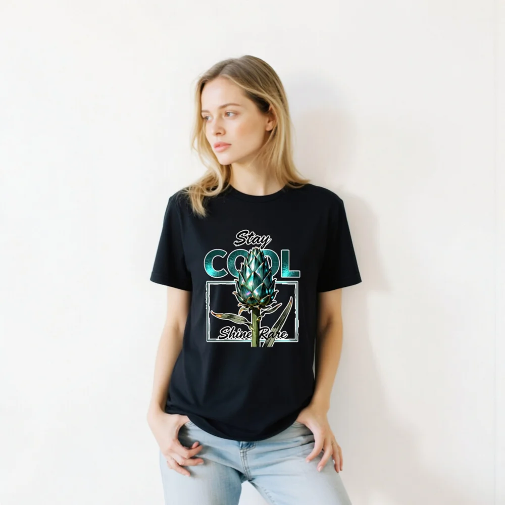 Stay Cool Shine Rare Artichoke Graphic T-Shirt - Unisex - Image 9