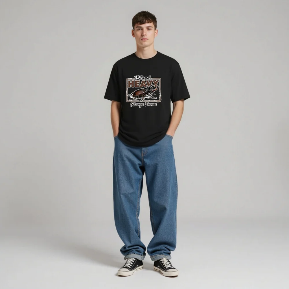 Stand Heavy Charge Proud T-Shirt – Unisex Graphic Tee - Image 4