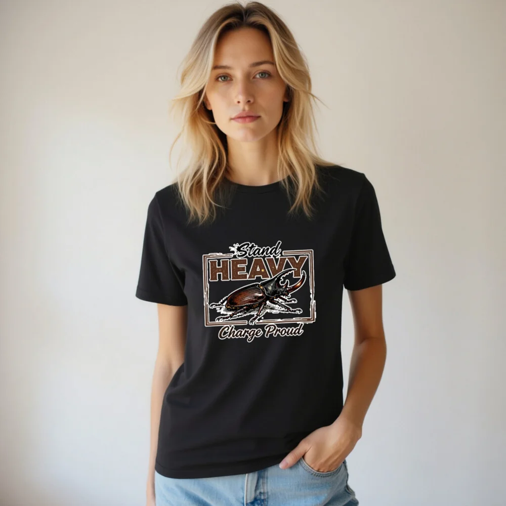 Stand Heavy Charge Proud T-Shirt – Unisex Graphic Tee - Image 5