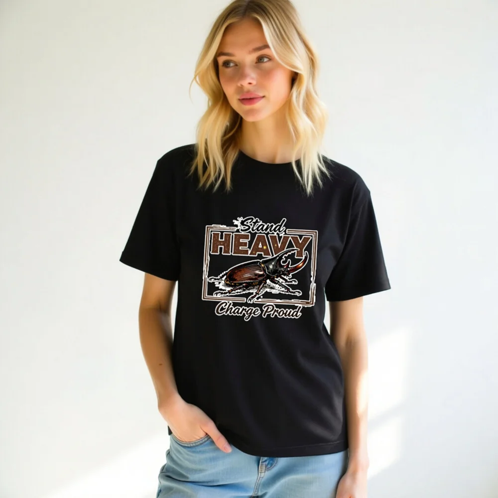 Stand Heavy Charge Proud T-Shirt – Unisex Graphic Tee - Image 10