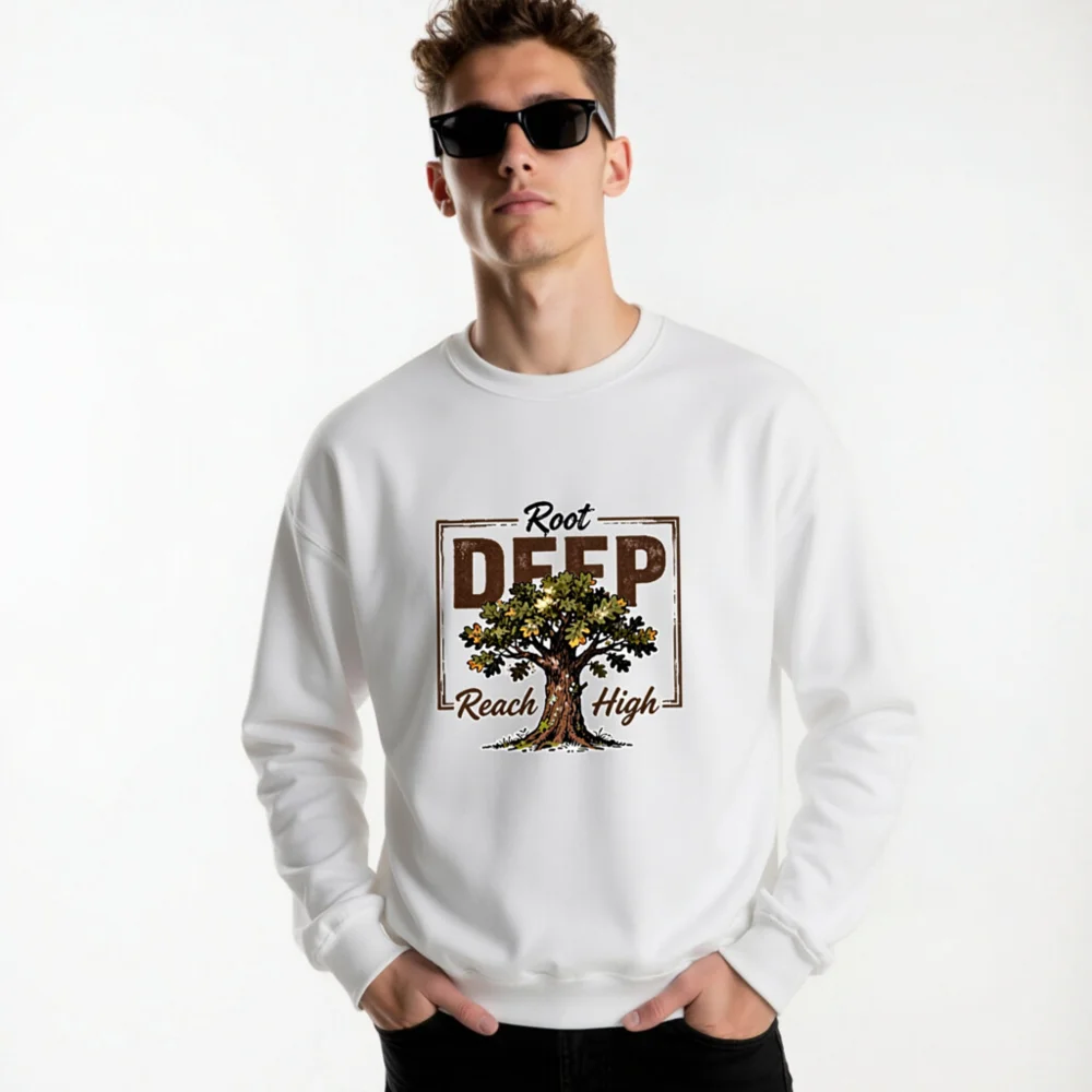 Root Deep Reach High Unisex Crewneck Sweatshirt - Image 8