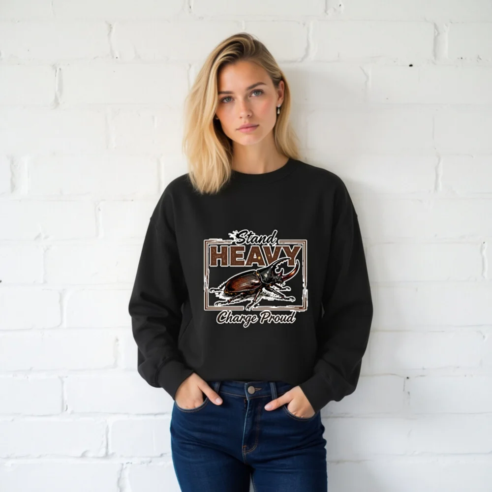 Stand Heavy Charge Proud Unisex Crewneck Sweatshirt - Image 2