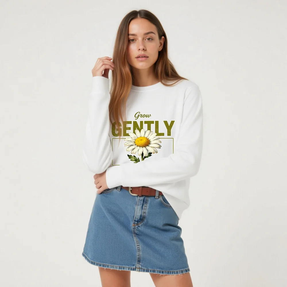 Organic Cotton Unisex Sweatshirt – Grow Gently Dream Loudly - Image 7
