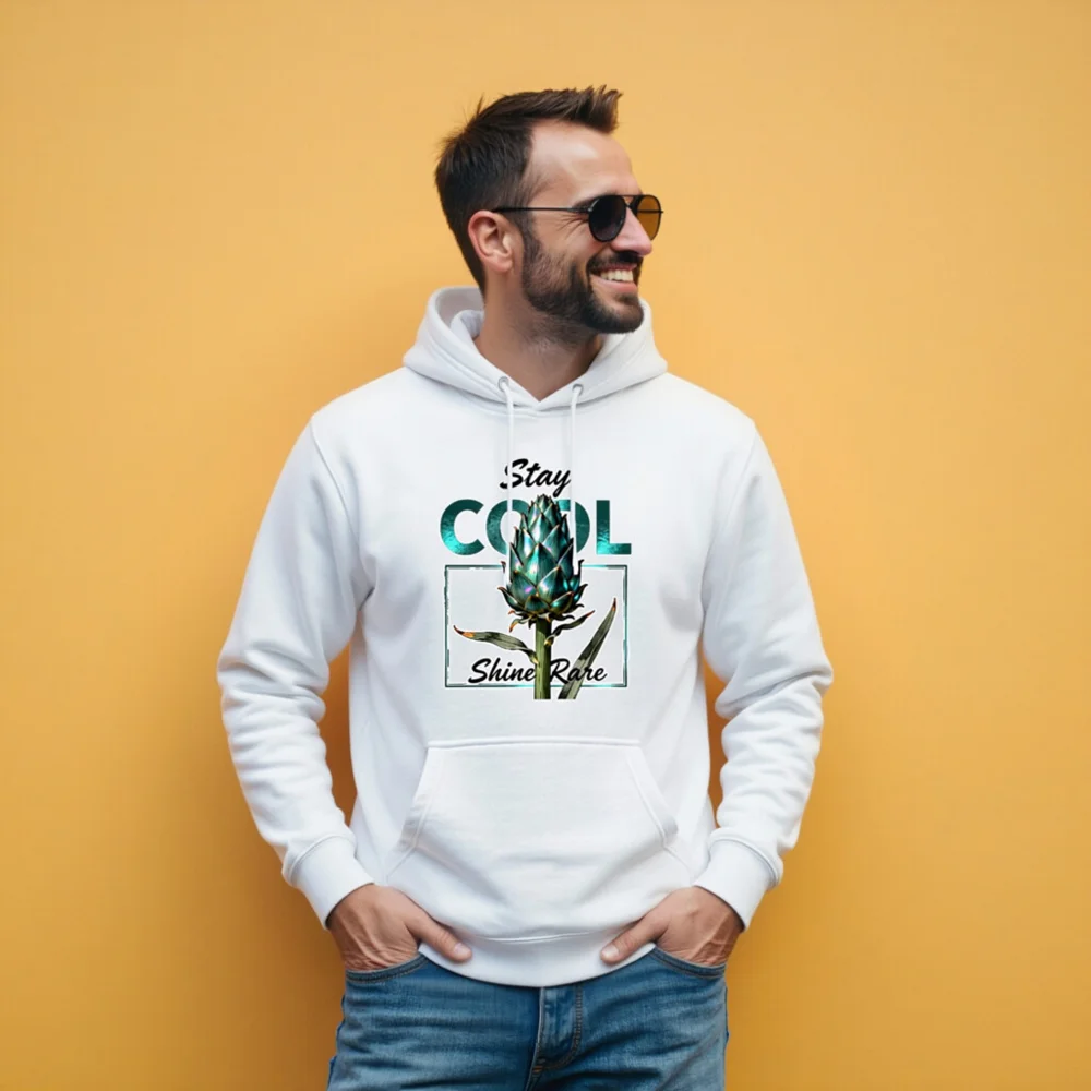 Stay Cool Shine Rare Artichoke Hoodie – Unisex Premium Pullover - Image 11